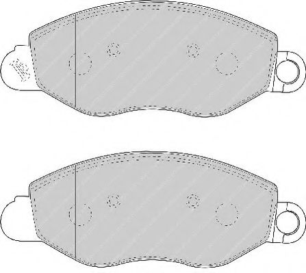 Тормозные колодки FERODO FVR1461