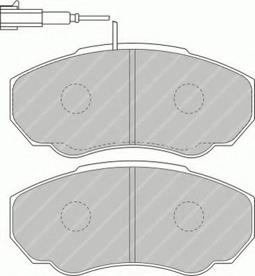 Тормозные колодки FERODO FVR1478