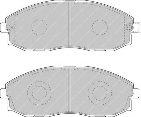 Тормозные колодки FERODO FVR1498