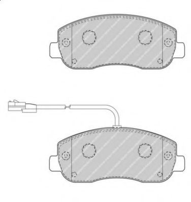 Тормозные колодки FERODO FVR4347