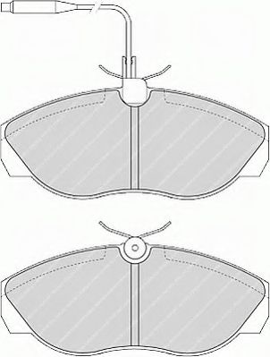 Тормозные колодки FERODO FVR967