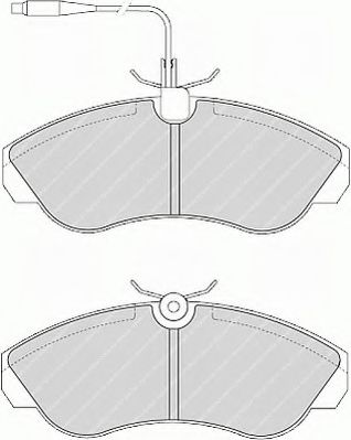Тормозные колодки FERODO FVR968