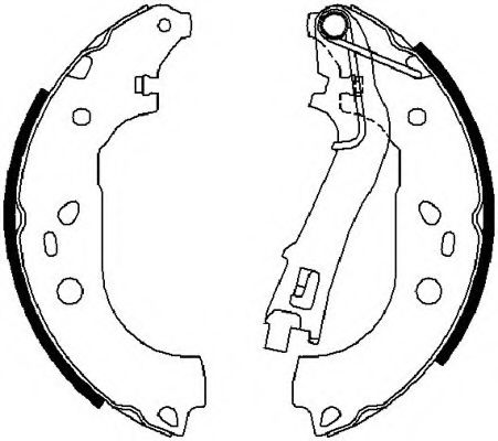 Тормозные колодки барабанные FERODO FSB4015