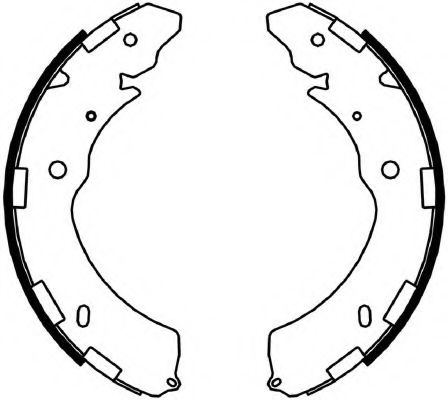 Тормозные колодки барабанные FERODO FSB4052