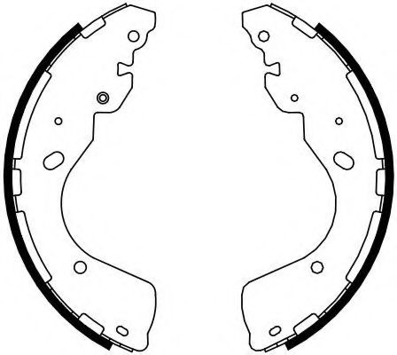 Тормозные колодки барабанные FERODO FSB4108