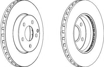 Тормозной диск FERODO DDF1252C