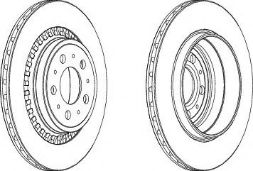 Тормозной диск FERODO DDF1551C