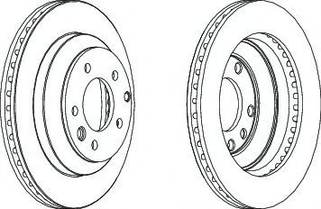 Тормозной диск FERODO DDF1580C