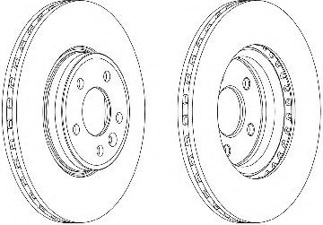 Тормозной диск FERODO DDF1663C