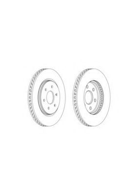 Тормозной диск FERODO DDF1761C
