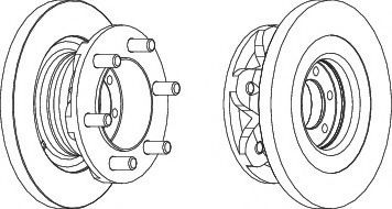 Тормозной диск FERODO FCR139A