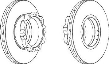 Тормозной диск FERODO FCR215A