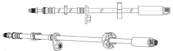Тормозной шланг FERODO FHY2765