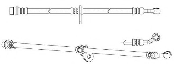 Тормозной шланг FERODO FHY2806