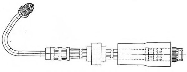 Тормозной шланг FERODO FHY3011