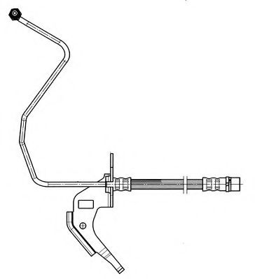 Тормозной шланг FERODO FHY3055