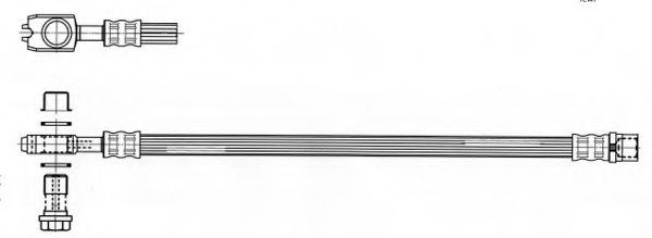 Тормозной шланг FERODO FHY3179