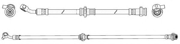 Тормозной шланг FERODO FHY3291