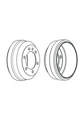 Тормозной барабан ferodo FDR329009