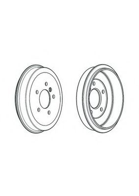 Тормозной барабан ferodo FDR329030