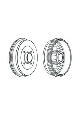 Тормозной барабан ferodo FDR329114
