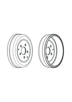 Тормозной барабан ferodo FDR329131