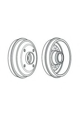 Тормозной барабан ferodo FDR329155