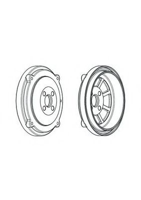 Тормозной барабан ferodo FDR329209