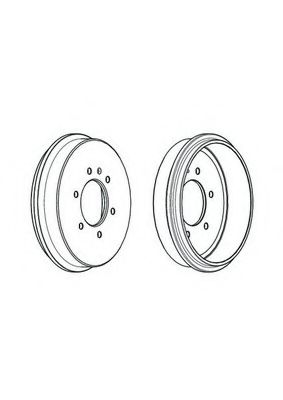 Тормозной барабан ferodo FDR329213