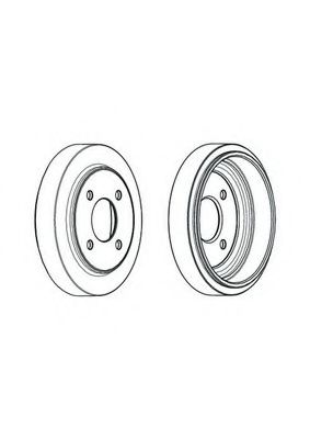 Тормозной барабан ferodo FDR329216