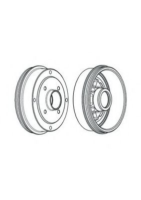 Тормозной барабан ferodo FDR329224