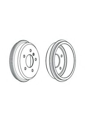 Тормозной барабан ferodo FDR329240