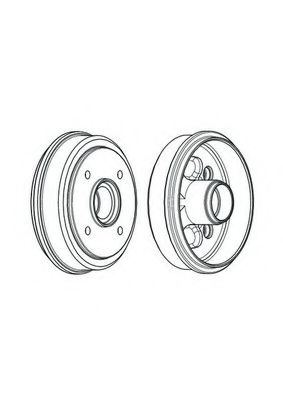 Тормозной барабан ferodo FDR329246