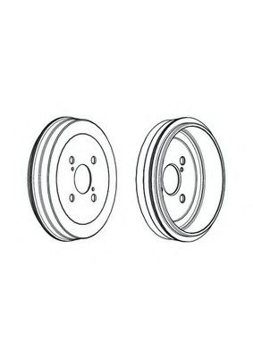 Тормозной барабан ferodo FDR329257