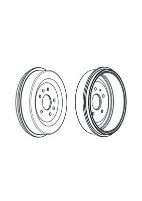 Тормозной барабан ferodo FDR329268