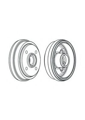 Тормозной барабан ferodo FDR329283