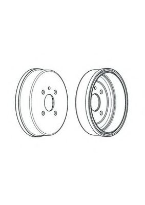 Тормозной барабан ferodo FDR329292