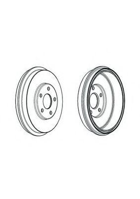 Тормозной барабан ferodo FDR329314
