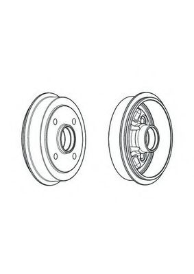 Тормозной барабан ferodo FDR329320
