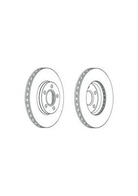 Тормозной диск FERODO DDF2062C