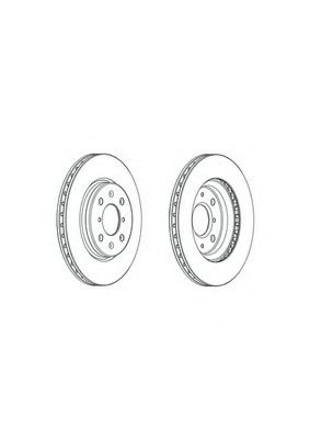 Тормозной диск FERODO DDF2070C
