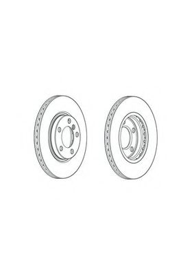 Тормозной диск FERODO DDF2125C