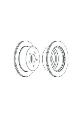 Тормозной диск FERODO DDF2170C