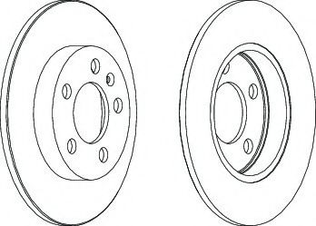 Тормозной диск FERODO DDF1155C
