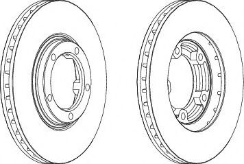 Тормозной диск FERODO DDF1404C