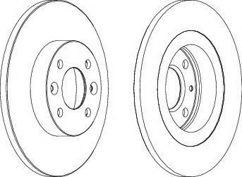Тормозной диск FERODO DDF1502C