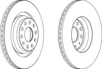 Тормозной диск FERODO DDF1503C