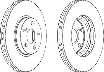 Тормозной диск FERODO DDF1508C