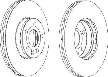 Тормозной диск FERODO DDF1559C