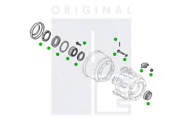 Ступица колеса peautomotive 2313-01366-0259-01